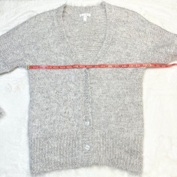 Leith Alpaca Blend Cardigan Eyelash Knit Sz Small - Picture 8 of 10